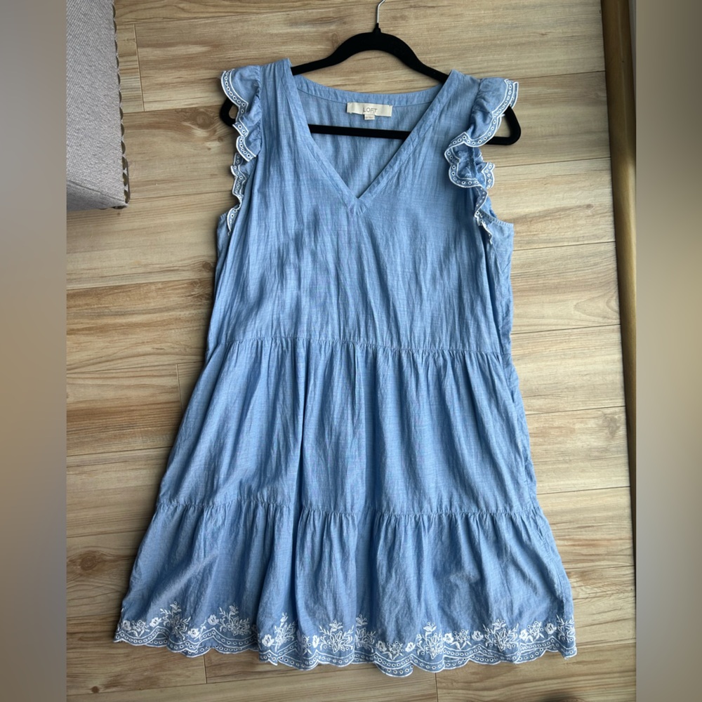 Chambray Cotton Loft Dress